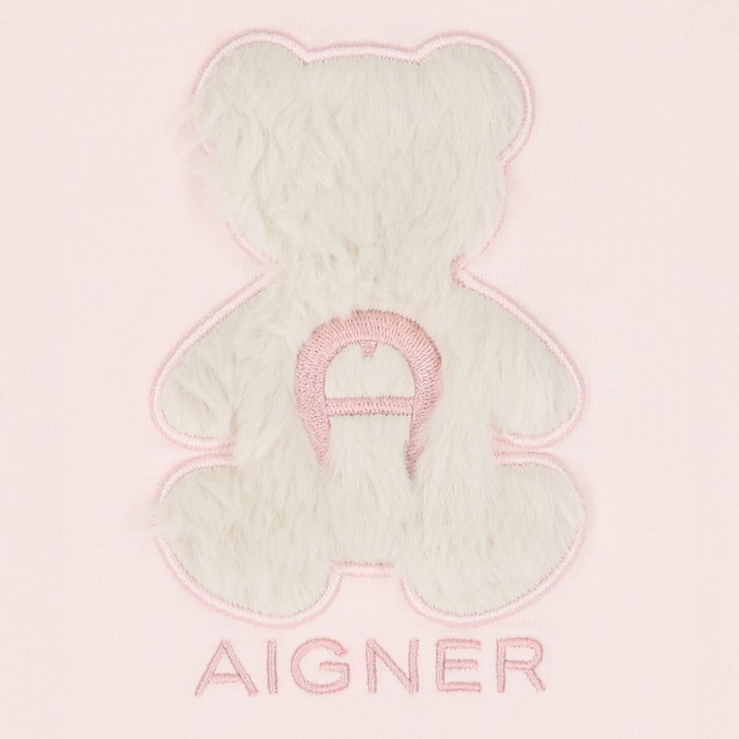Younger Girls Pink Faux Fur Teddy Bear Dress, 3, hi-res