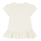 Baby Girls Ivory & Blue Teddy Bear Shorts Set, 1, hi-res