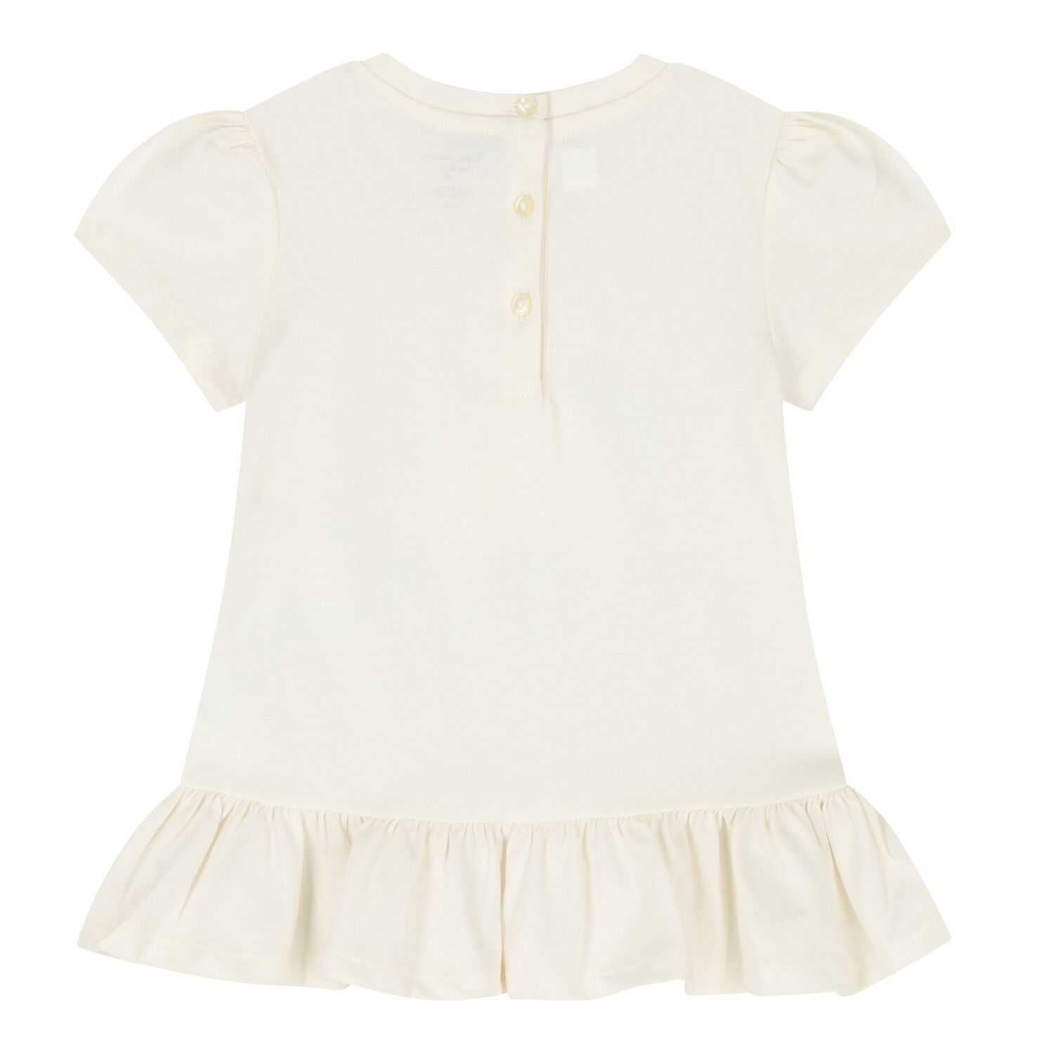 Baby Girls Ivory & Blue Teddy Bear Shorts Set, 1, hi-res