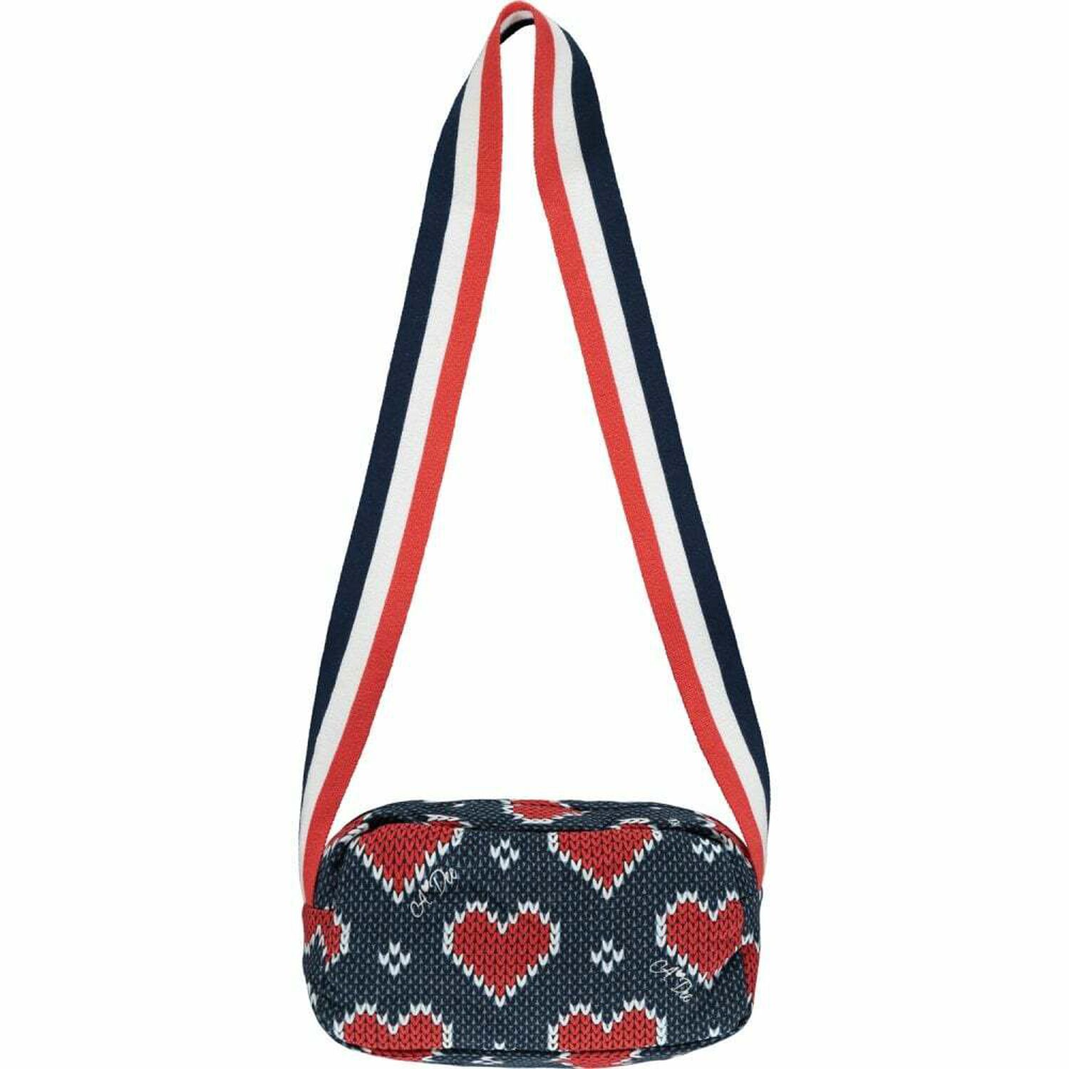 Girls Navy & Red Handbag, 1, hi-res