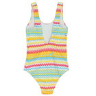 Girls Multi-Coloured Zigzag Swimsuit, 2, hi-res