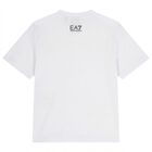 Boys White & Black Logo Shorts Set, 1, hi-res