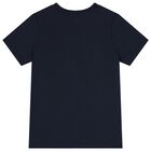 Boys Navy Blue Logo T-Shirt, 2, hi-res