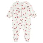 Baby Girls White & Pink Apple Babygrow ( 2-Pack ), 2, hi-res
