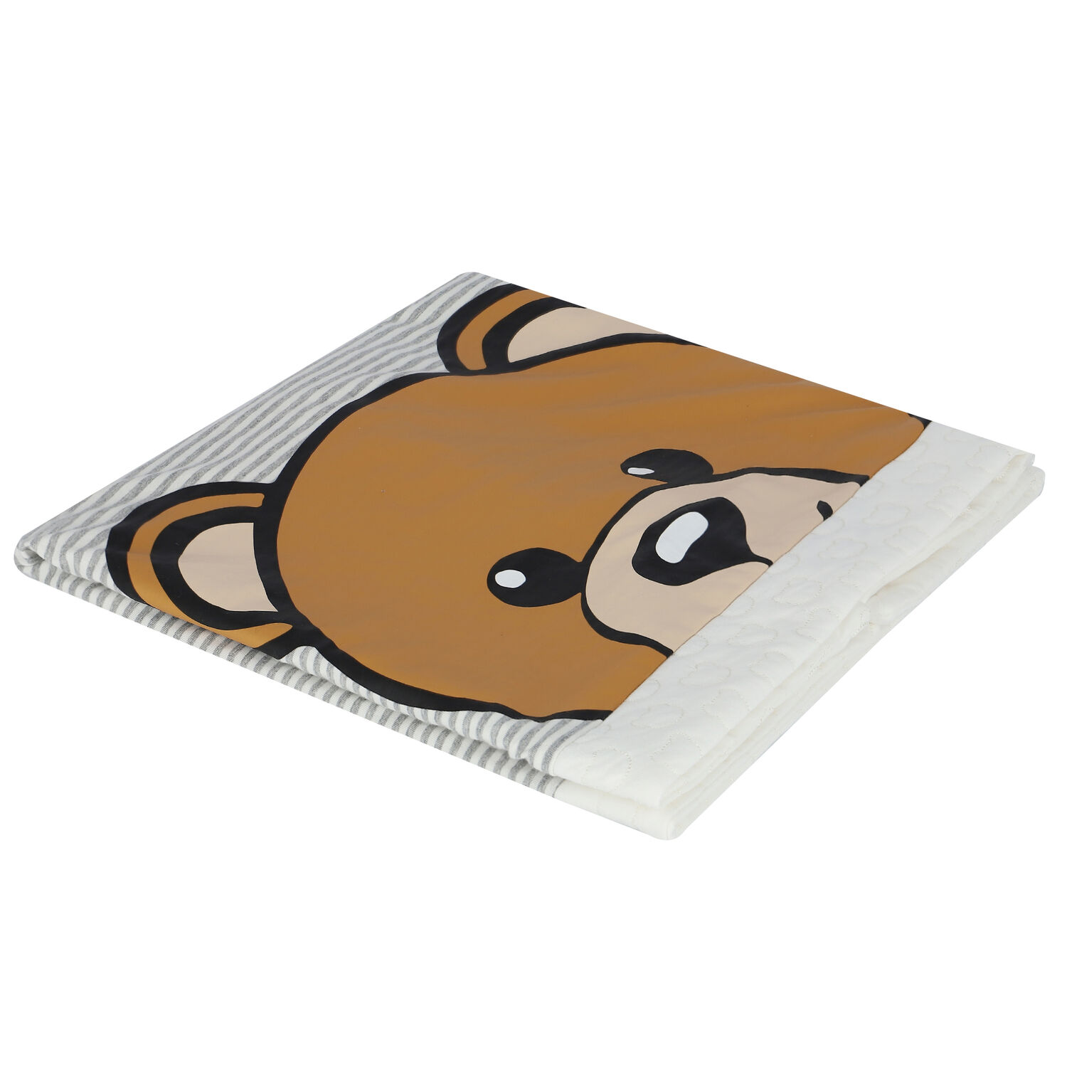 Ivory Teddy Logo Baby Blanket, 1, hi-res