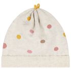 Baby Girls Beige Knitted Dress Set, 1, hi-res