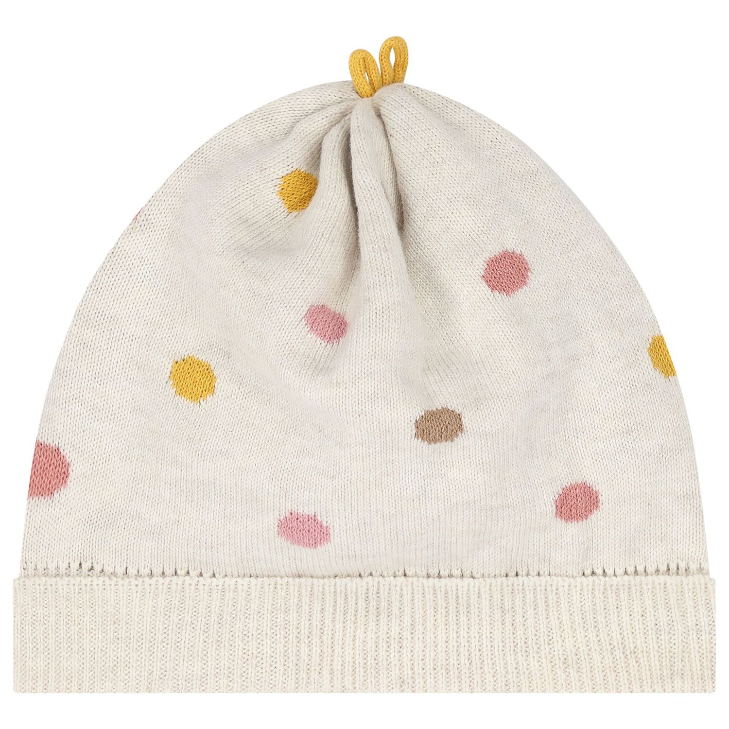 Baby Girls Beige Knitted Dress Set, 1, hi-res