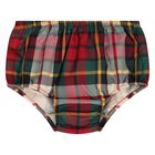 Baby Girls Red & Green Tartan Dress Set, 1, hi-res