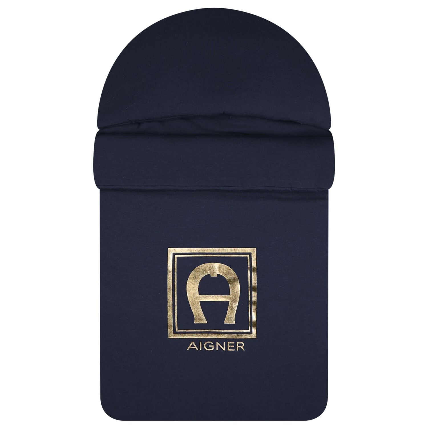 Baby Boys Navy Blue & Gold Logo Nest , 3, hi-res