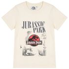 Boys Beige Jurassic T-Shirt, 1, hi-res