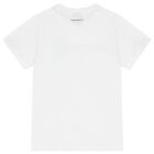 Boys White Logo T-Shirt, 2, hi-res