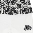 Baby Boys Black & White Majolica Romper, 1, hi-res