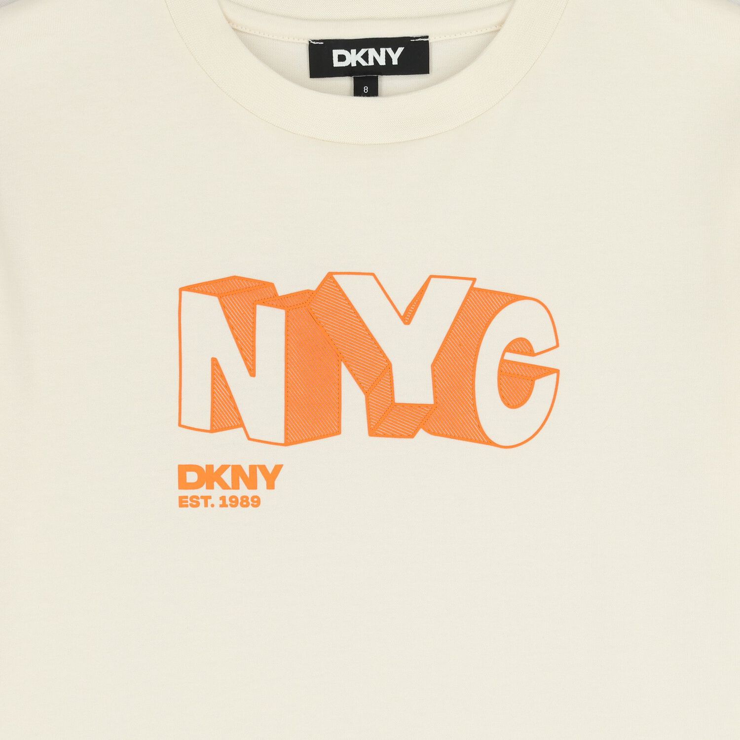 Boys Ivory Logo T-Shirt, 1, hi-res
