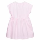 Girls Pink & White Striped Dress, 1, hi-res