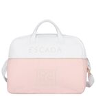 White & Pink Logo Baby Changing Bag, 2, hi-res
