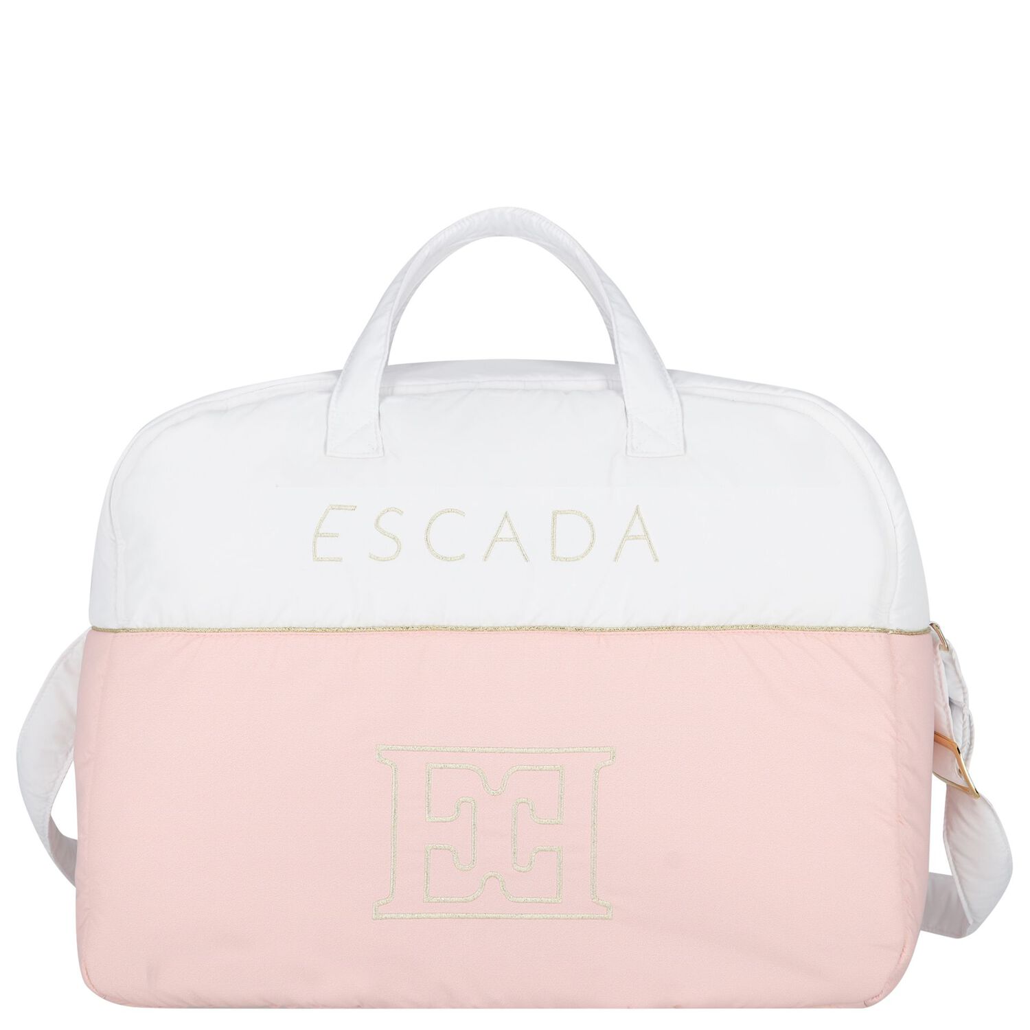 White & Pink Logo Baby Changing Bag, 2, hi-res