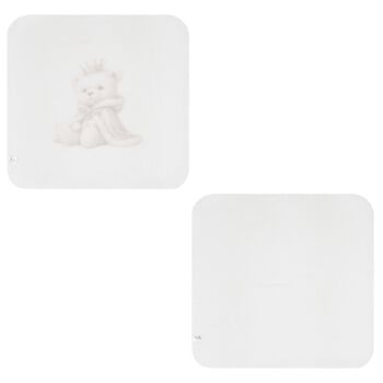 Ivory Teddy Bear Muslin Swaddles ( 2-Pack )