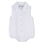 Baby Girls White Bodysuit & Headband Set, 1, hi-res