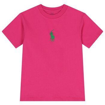 Girls Pink Logo T-Shirt