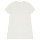 Girls Grey Cotton Sequin Flag Dress, 1, hi-res