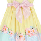 Girls Yellow Floral Dress, 1, hi-res