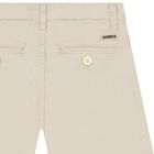 Boys Beige Chino Shorts, 1, hi-res