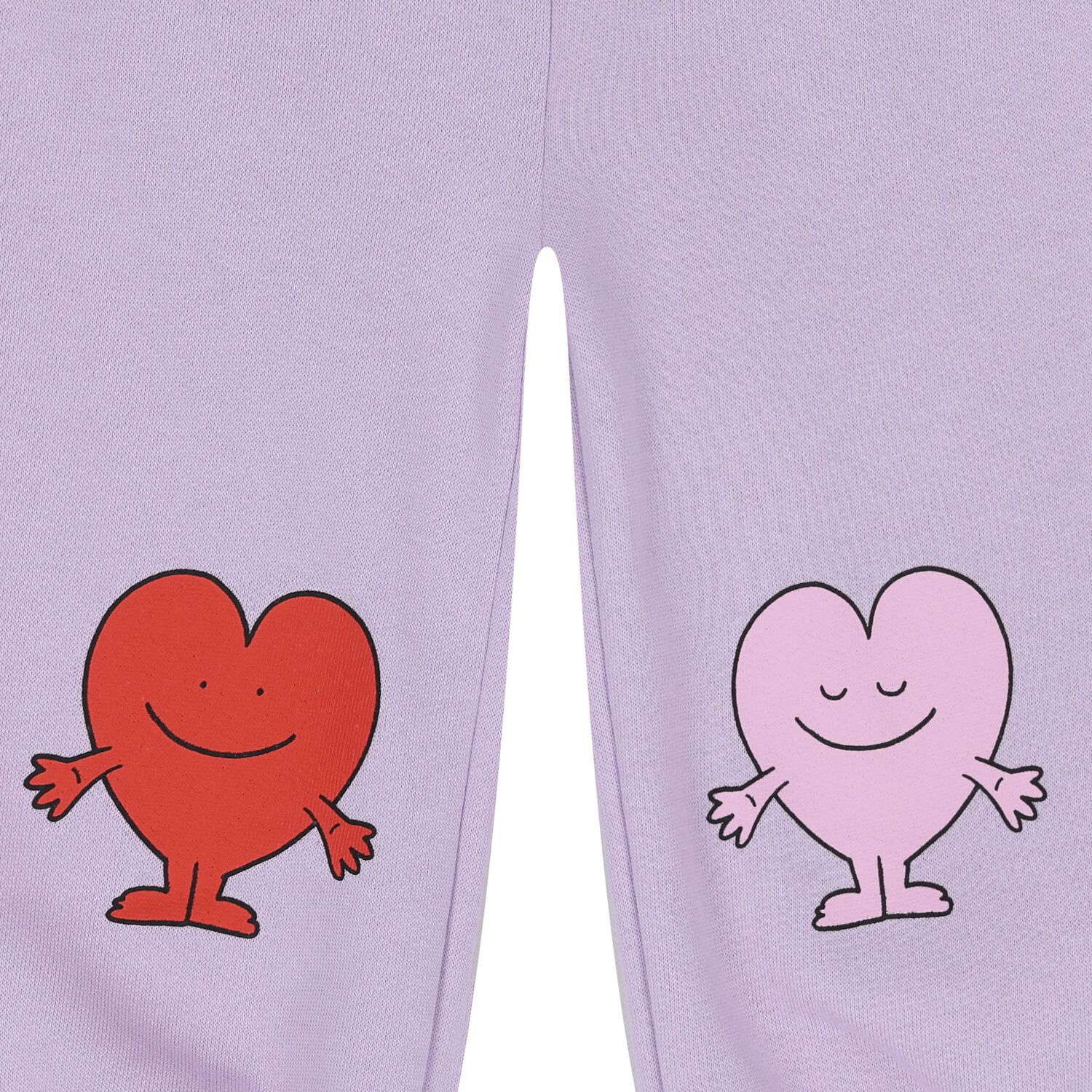Younger Girls Purple Heart Joggers, 1, hi-res