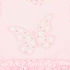 Baby Girls Pink Butterfly Romper, 1, hi-res