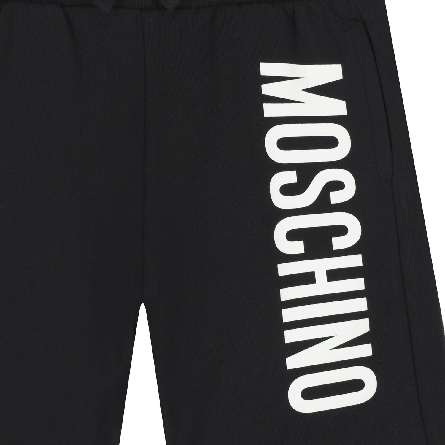 Boys Black Logo Shorts, 2, hi-res