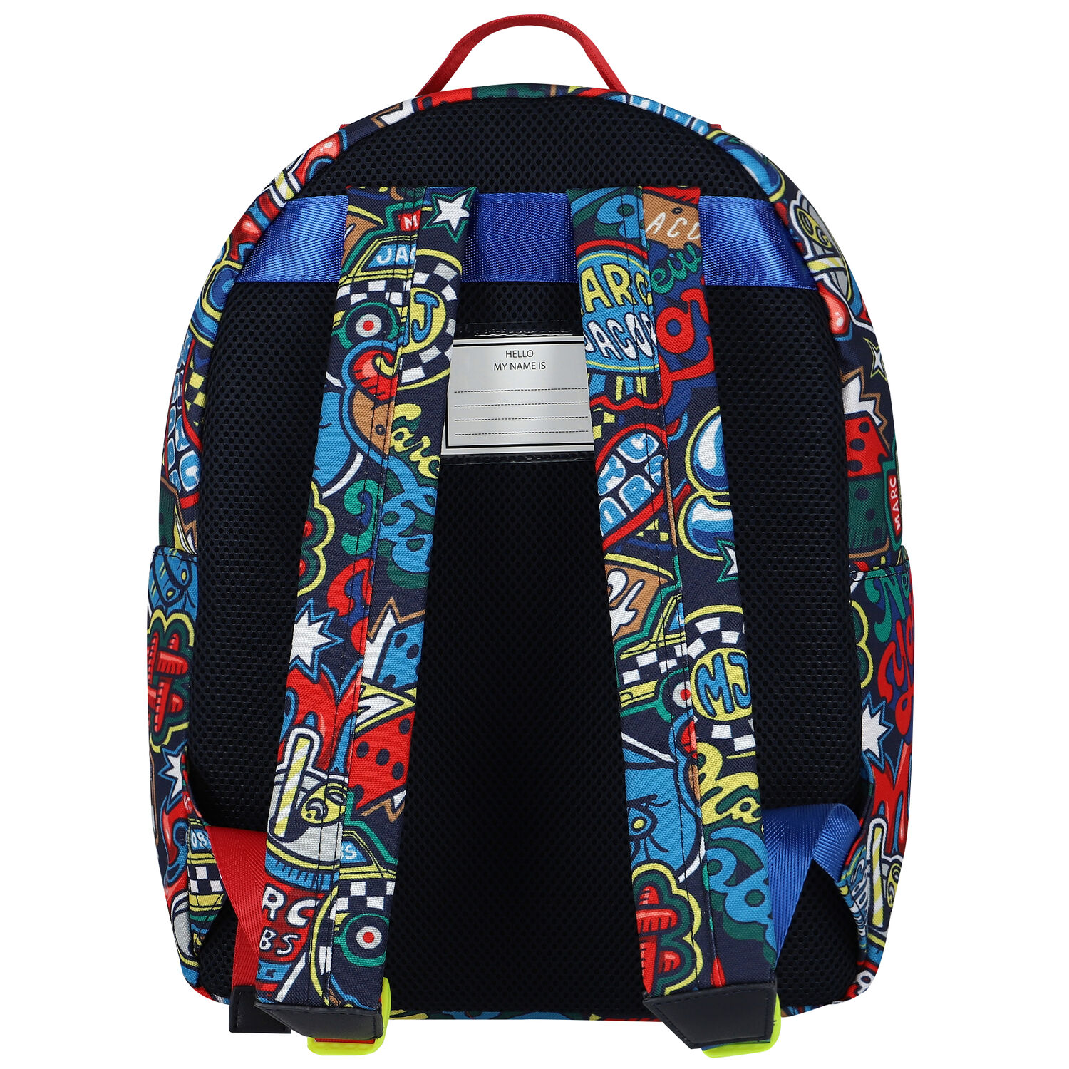 Boys Navy Blue Logo Backpack, 1, hi-res
