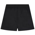 Girls Black Logo Shorts, 1, hi-res