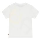 Younger Boys White Logo T-Shirt, 2, hi-res