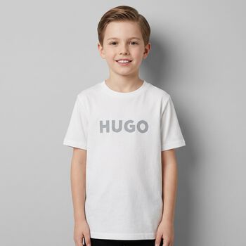 Boys White Logo T-Shirt