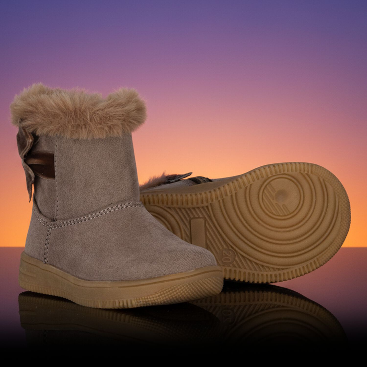 Younger Beige Suede Boots, 1, hi-res