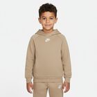 Boys Beige Swoosh Logo Tracksuit, 2, hi-res