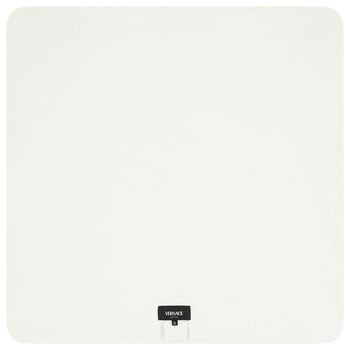 Ivory & Gold Medusa Logo Baby Blanket