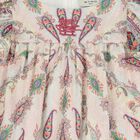 Girls Muti-Coloured Embroidered Paisley Dress, 1, hi-res