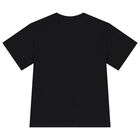 Boys Black Logo T-Shirt, 2, hi-res