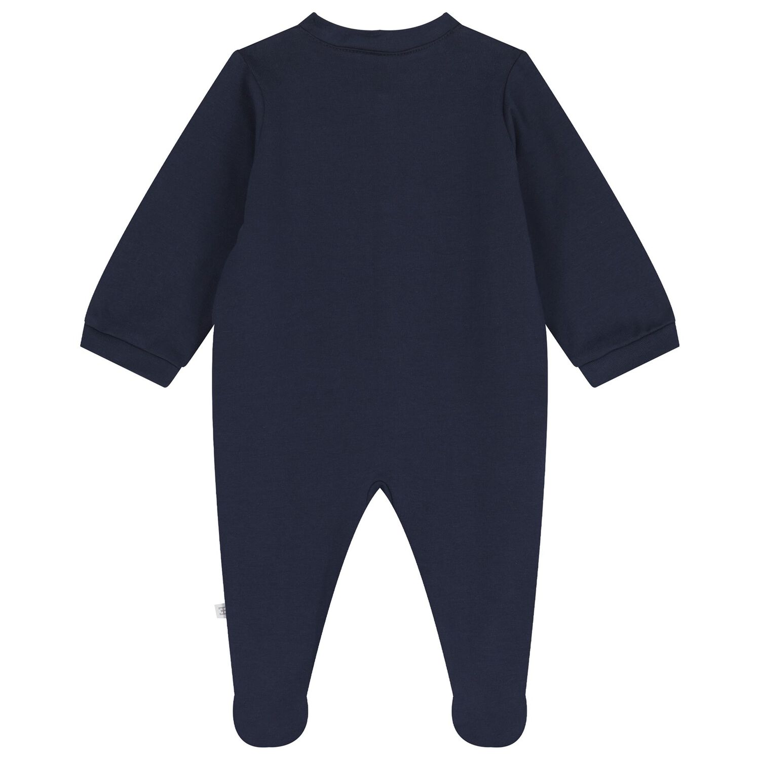 Baby Boys Navy Blue Logo Babygrow, 2, hi-res