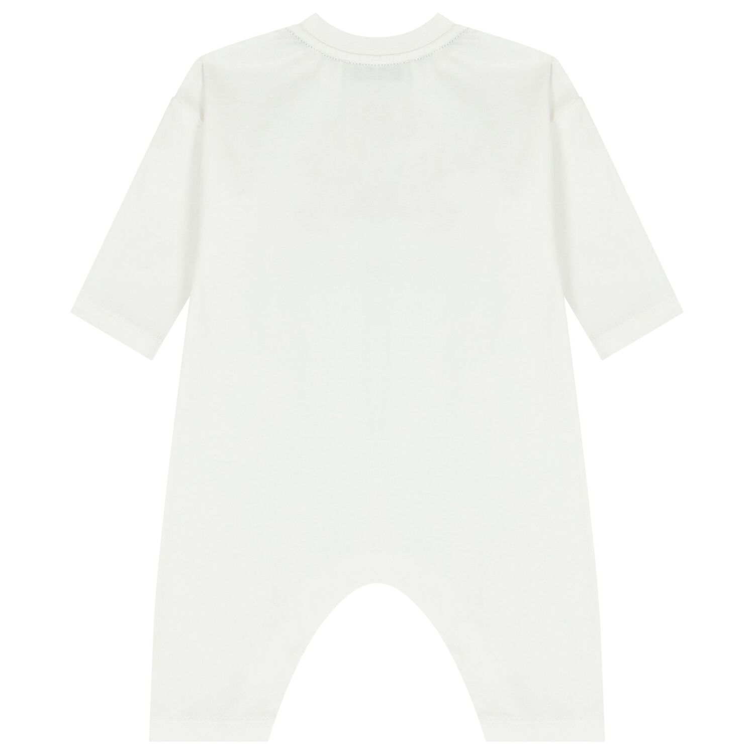 Baby Boys White EKD Logo Romper, 1, hi-res