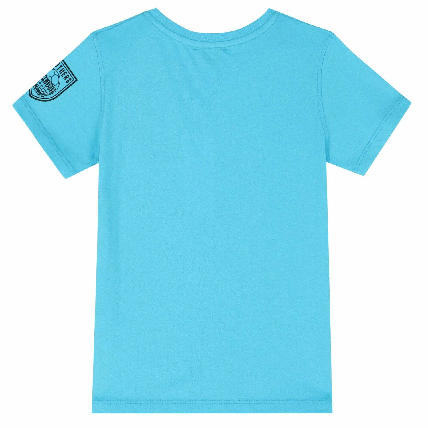 Boys Blue Holographic Logo T-shirt, 4, hi-res