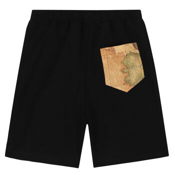 Boys Black Logo Shorts