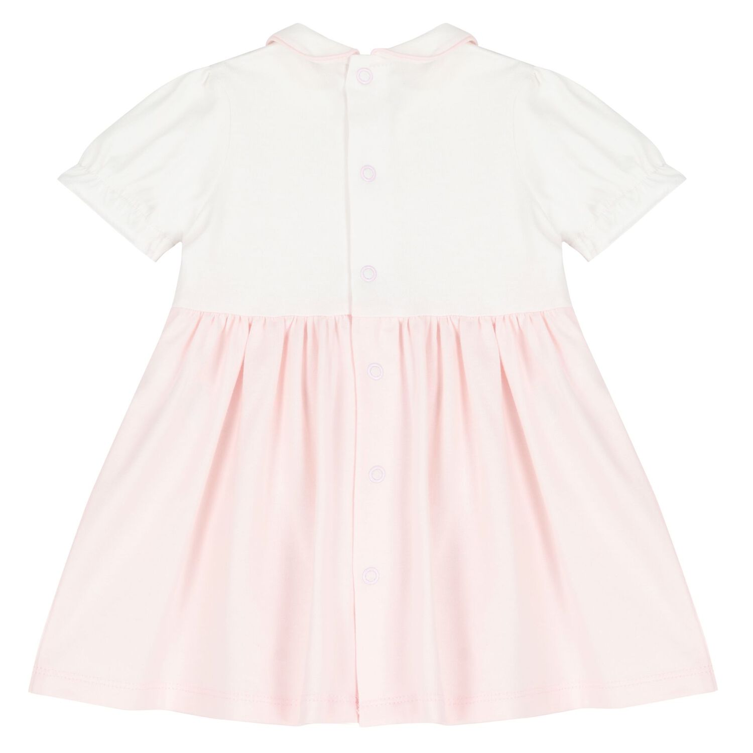 Baby White & Pink Floral Dress Set, 1, hi-res