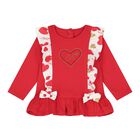 Baby Girls Red Heart Leggings Set, 1, hi-res