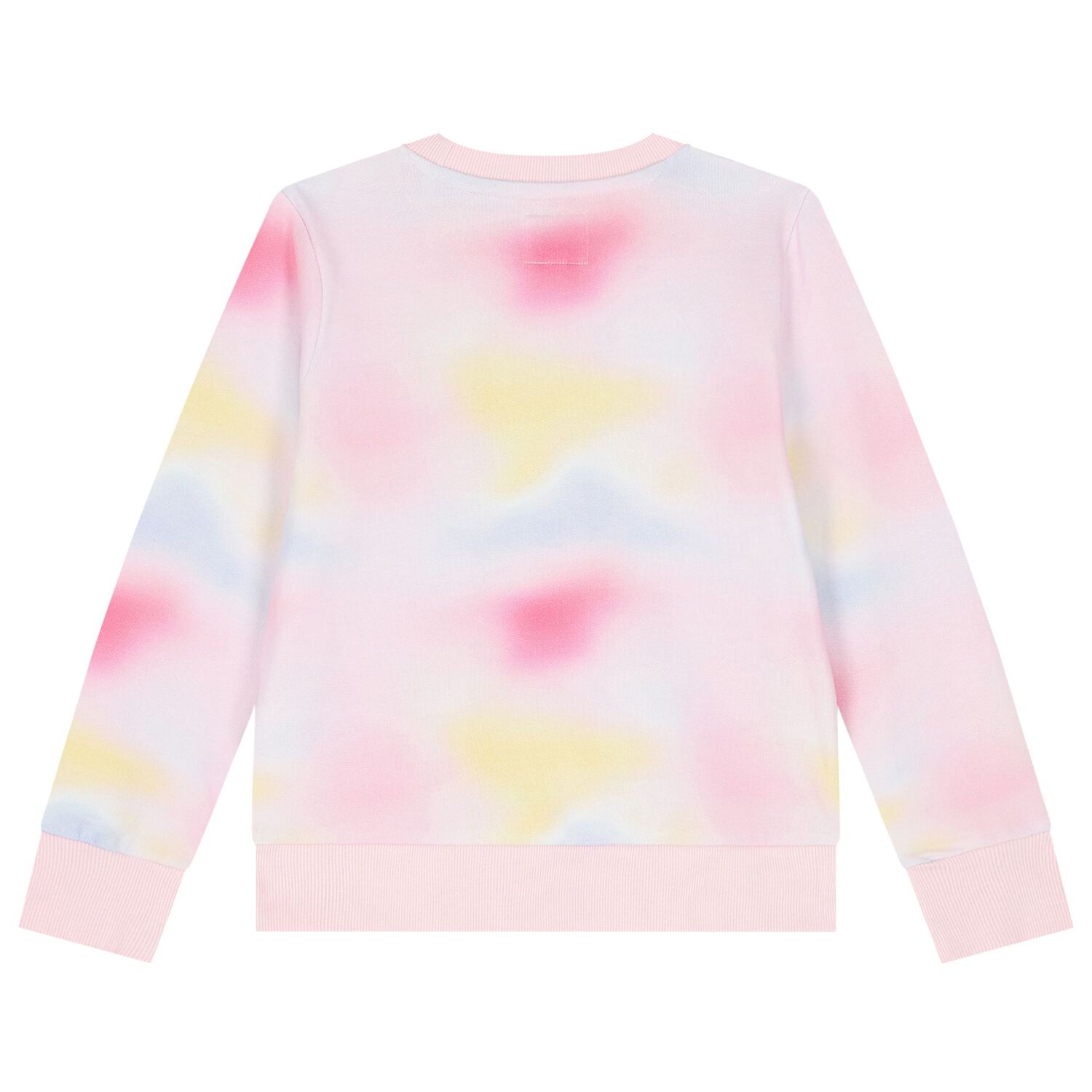 Girls Pink & Yellow Logo Sweatshirt, 1, hi-res image number null