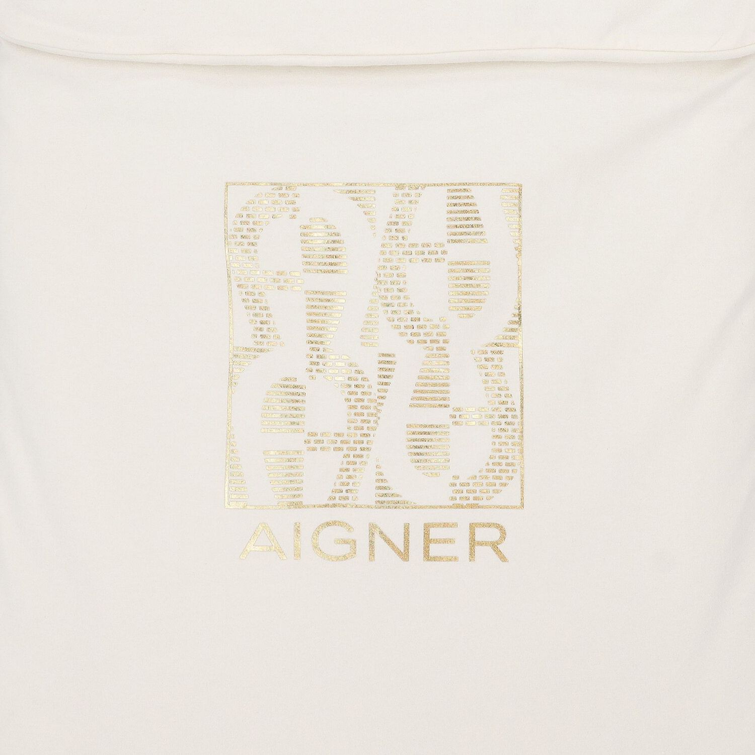 Ivory & Gold Logo Baby Nest, 1, hi-res