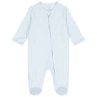 Baby Boys Blue & White Logo Babygrow Gift Set, 2, hi-res