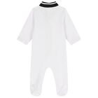 White Logo Babygrow Gift Set, 1, hi-res