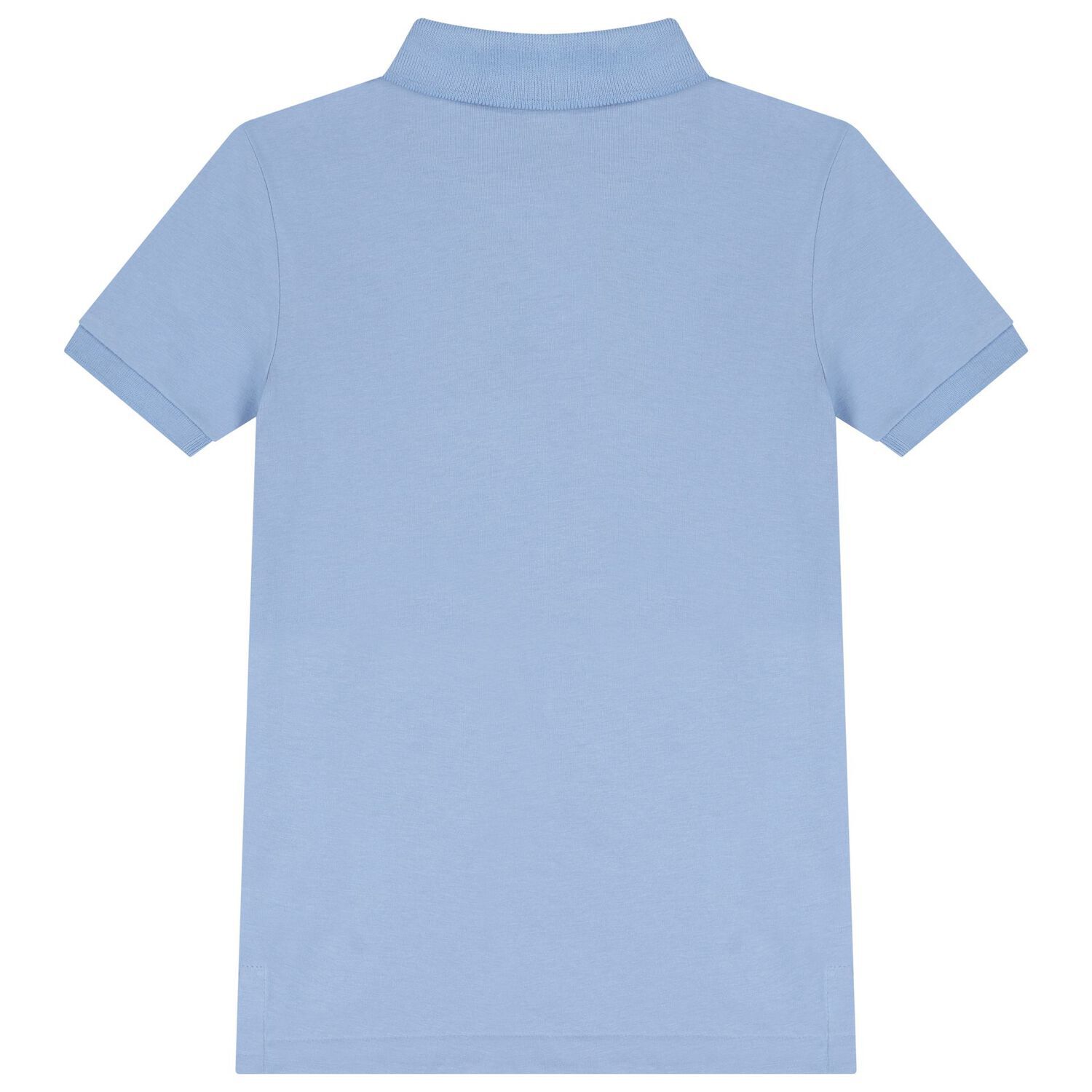 Boys Blue Logo Polo Shirt, 1, hi-res