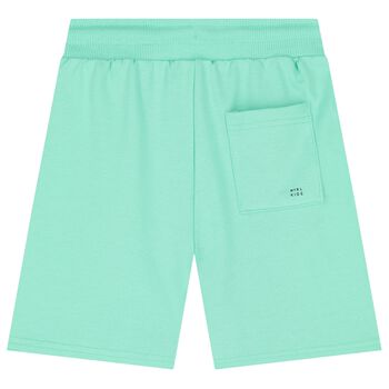 Boys Green Jersey Shorts